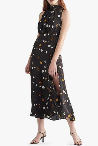 Silk Floral Maxi Dress